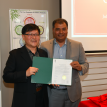Parliament member Mr. Bob Saroya and President John Liu 