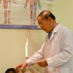 practitioner treating patient
